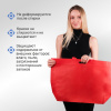Сумка-шоппер из спанбонда с пришивными ручками 25.5 см, красная, 60 х 40 см