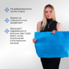 Сумка-шоппер из спанбонда с пришивными ручками 25.5 см, синяя, 60 х 40 см